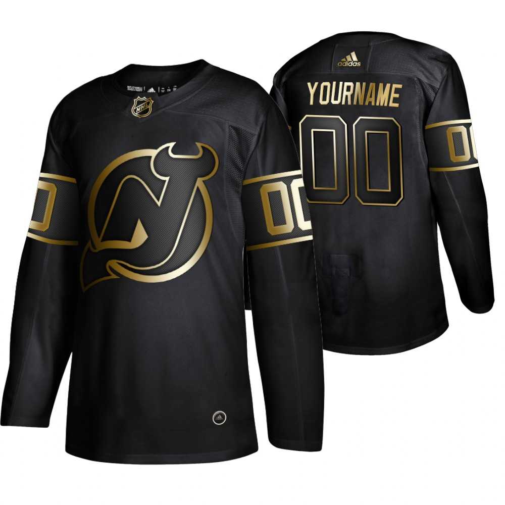 Devils Customized Black Gold Adidas Jersey,We sell and wholesale Devils Customized Black Gold Adidas Jersey on line form chian!